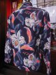 画像7: 1950'S HOLLYWWOD RAMBLER NAVY HAWAIIAN SHIRT L/S/SZ/SMALL (7)