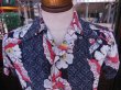 画像18: 1950'S FLORIDA SUNWEAR FROWER BORDER RAYON HAWAIIAN SHIRT SZ/S (18)