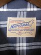 画像5: 1950'S DEADSTOCK NATIONAL DARK GRAY X WHITE PLAID RAYON ACETATE SHIRT SZ/M (5)