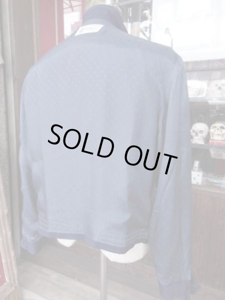 画像16: 1950'S McMURRAY NAVY BLUE RAYON GABERDINE JACKET SZ/M (16)