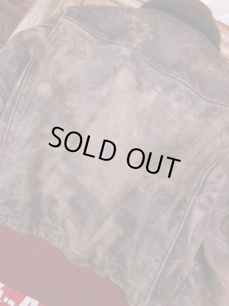 画像17: 1950'S LEATHER GARMENT CO, STEERHIDE BOMBER JACKET SZ/M (17)