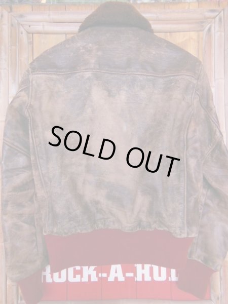 画像4: 1950'S LEATHER GARMENT CO, STEERHIDE BOMBER JACKET SZ/M (4)