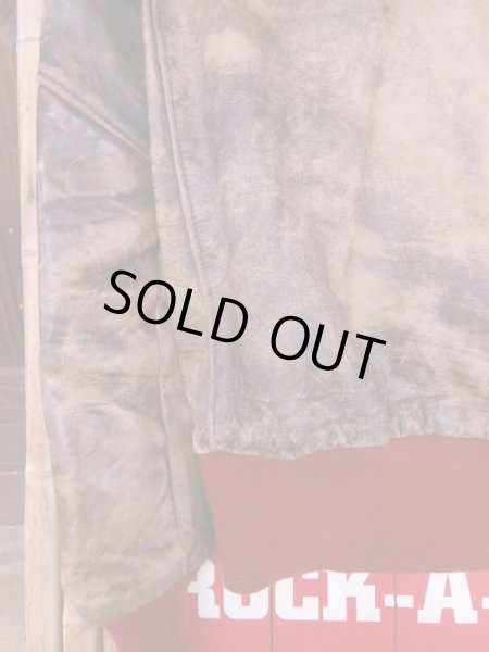 画像19: 1950'S LEATHER GARMENT CO, STEERHIDE BOMBER JACKET SZ/M (19)