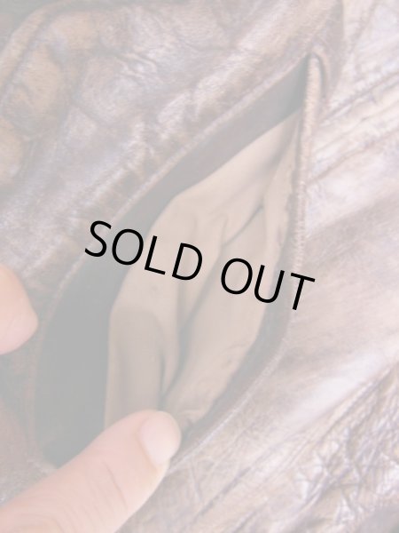 画像14: 1950'S LEATHER GARMENT CO, STEERHIDE BOMBER JACKET SZ/M (14)