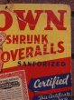 画像10: 1940'S CROWN OVERALLS ADVERTISING CARDBOARD SIGN   (10)