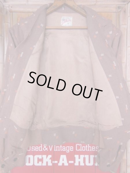 画像11: 1950'S SALMER OF CALIFORNIA LIGHT BROWN GABERDINE JACKET SZ/M (11)