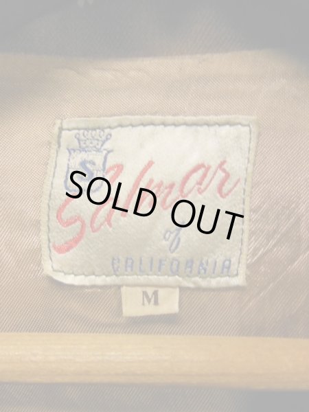 画像3: 1950'S SALMER OF CALIFORNIA LIGHT BROWN GABERDINE JACKET SZ/M (3)