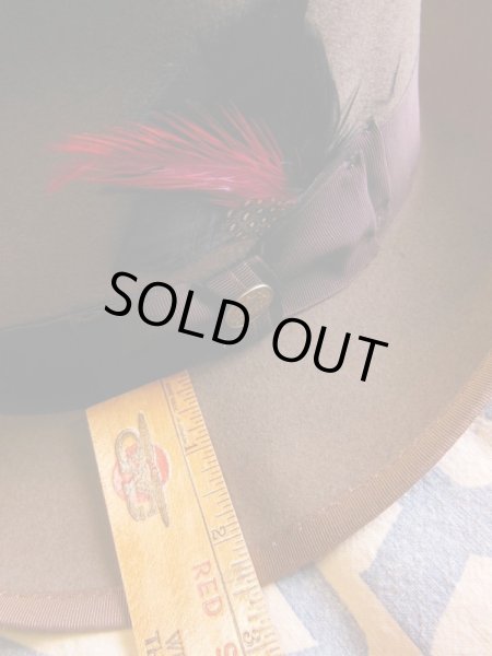 画像18: NEW  STETSON WHIPPET WOOL FEDORA HAT/CAMEL/7-3/8 (59cm) 新品 ステットソン ウィペット (18)