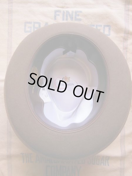 画像15: NEW  STETSON WHIPPET WOOL FEDORA HAT/CAMEL/7-3/8 (59cm) 新品 ステットソン ウィペット (15)