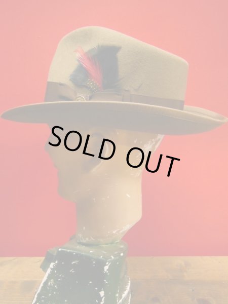 画像6: NEW  STETSON WHIPPET WOOL FEDORA HAT/CAMEL/7-3/8 (59cm) 新品 ステットソン ウィペット (6)