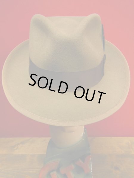 画像13: NEW  STETSON WHIPPET WOOL FEDORA HAT/CAMEL/7-3/8 (59cm) 新品 ステットソン ウィペット (13)