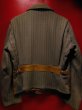 画像3: 1940'S UNKNOWN WOOL X LEATHER TWO TONE SPORTS JACKET SZ/38 (3)