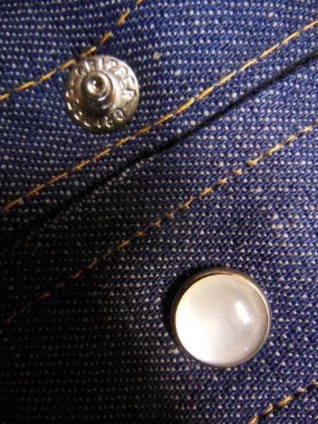 画像12: 1970'S DEADSTOCK WRANGLER DENIM WESTERN SHIRT 13-1/2 X-SMALL (12)