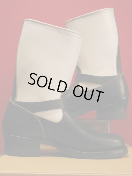 画像5: Attractions 新型 Lot.444 ENGINEER BOOTS（HORSE BUTT）エンジニアブーツ/BLACKXWHITE/限定ブラスバックル/9D (5)