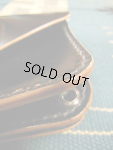 画像4: RAWHIDE TRUCKERS WALLET LOT-504/BLACK/HORSEHIDE CORDVAN (4)