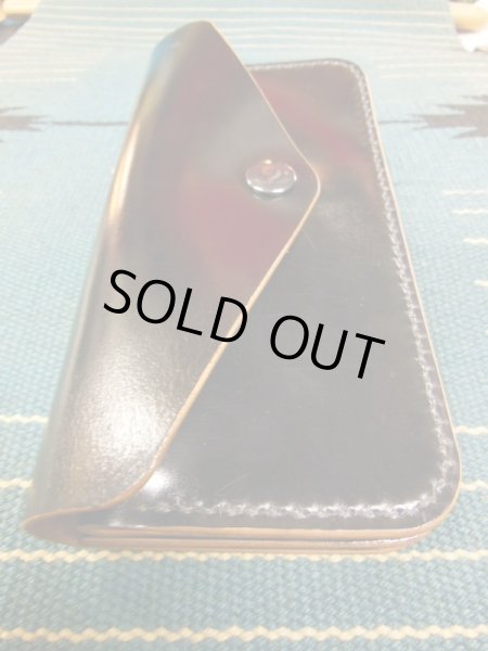 画像3: RAWHIDE TRUCKERS WALLET LOT-504/BLACK/HORSEHIDE CORDVAN (3)