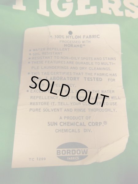 画像10: 〜1970'S DEADSTOCK GREENUP HIGH TIGERS NYLON COACH JKT/SZ/MEDIUM (10)