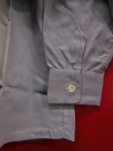 画像8: 1950'S DEADSTOCK BROOKS LANE HOUNDSTOOTH ACETATE SHIRT SZ/SMALL (8)