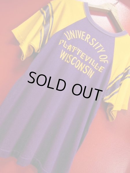 画像7: 1960'S CHAMPION PRODUCT TAG U OF WISCONSIN RAYON TEE SIZE/LARGE (7)