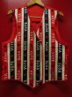 画像1: 1970'S VOTE RED, WHITE AND BLUE STRIPE POP ART PRINT VEST  (1)