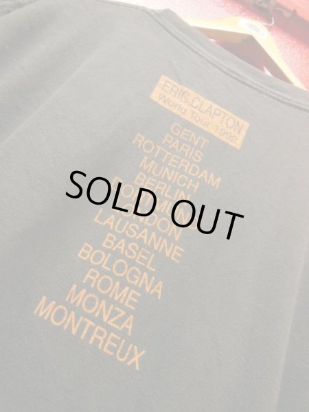 画像7: 90S 米国製 US古着 ビンテージ 1992 エリック クラプトン バンド ツアー Tシャツ/L (7)