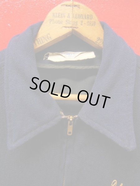 画像3: 1950'S SUNOCO SERVIS EBROIDERED WHIPCORD WORK JACKET/38  (3)