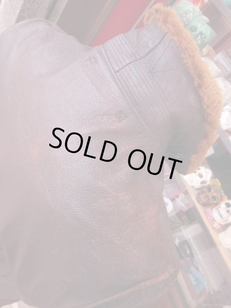 画像5: 1940'S WWII UNKNOWN AN6552/AN-J-3 GOATSKIN FLYING JACKET SZ/36 (5)