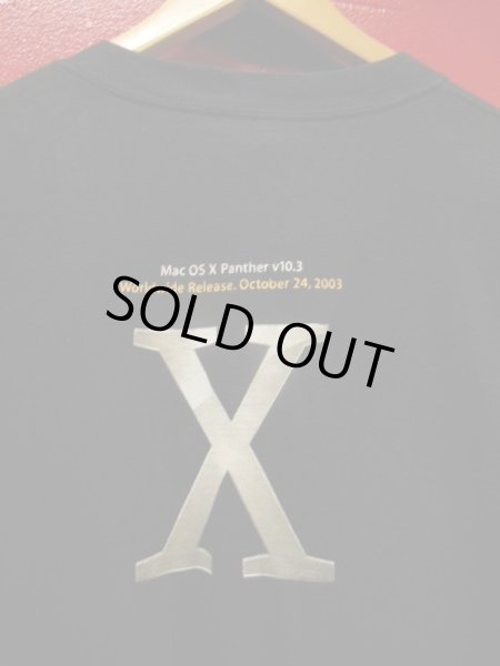 画像4: (3)90S00S US古着 ビンテージ apple アップルコンピューター 販売店イベントスタッフTシャツ/黒/Lサイズ (4)