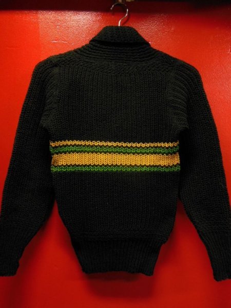 画像4: 1940'S DEADSTOCK SUPER QUALITY BLACK SHAWL COLLAR SWEATER/S (4)