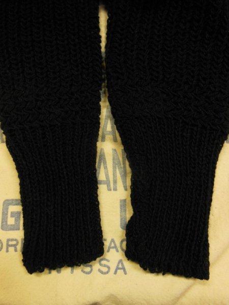 画像13: 1940'S DEADSTOCK SUPER QUALITY BLACK SHAWL COLLAR SWEATER/S (13)