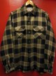 画像1: 1950'S CRANBROOK BLACK BASE ACRYLIC WOOL BOX SHIRT SZ/MEDIUM (1)