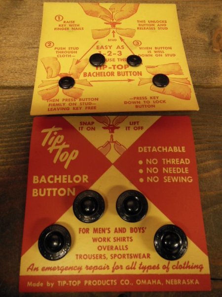画像6: 1940'S〜 NOS TIP TOP BACHELOR DETACHABLE BUTTONS ON CARD ビンテージ 交換等ボタン　  (6)