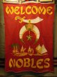 画像1: 1950'S~ OFFICIAL MASONIC SHRINER WELCOME BANNER 　  (1)