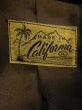 画像3: 1950'S MADE IN CALIFORNIA BLACK X SALMON FLECK RAYON JACKET SZ/XL/黒ベース ギャバジャン (3)