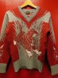 画像11: The GROOVIN HIGH A212 Tiger Knit Sweater Red/Navy (11)