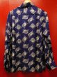 画像4: The GROOVIN HIGH 1950'S Vintage Style Box Shirt Long Sleeves A241 /NAVY/MEDIUM (4)