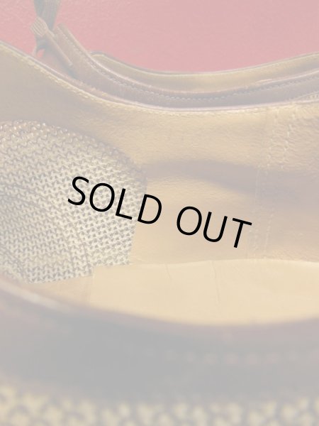 画像10: 1950'S A.S.BECK TWO TONE NYLON WEAVE U-WING TIP SHOES/8C (10)