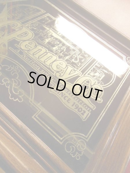 画像2: 1970'S J.C.PENNEY CO. WOOD FRAMED MIRROR (2)