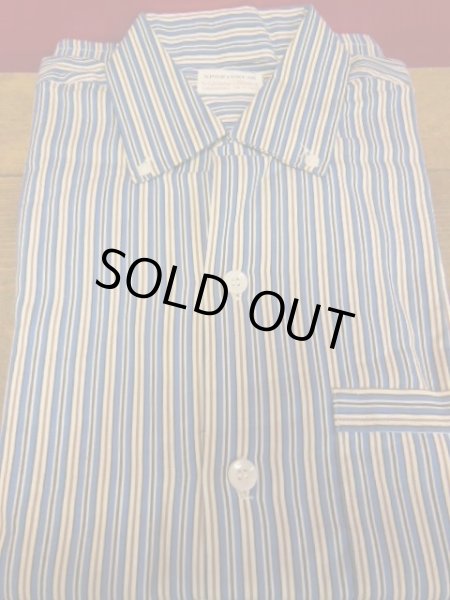 画像1: 1950'S〜 DEADSTOCK 80SPORTSWEAR STPIPE COTTON BD SHIRT SZ/S (1)
