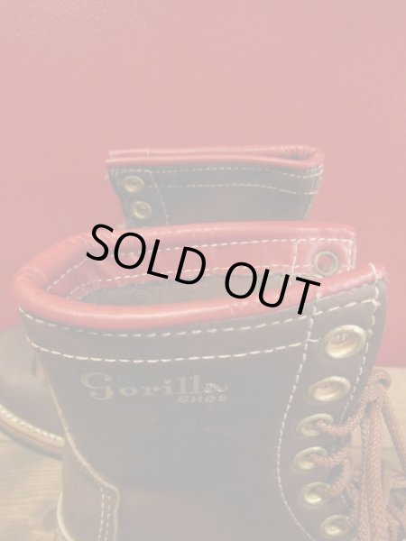 画像10: 1960'S DEADSTOCK THE GORILLA SHOE  WORK BOOTS SZ/7EEE (10)