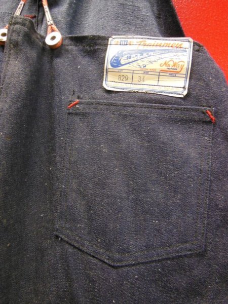 画像1: 1930'S〜 DEADSTOCK It's Walker's Trainmen OVERALLS SZ 34 (1)