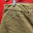 画像4: 1970'S CARHARTT BROWN DUCK W/KNEE PANTS LOT 62W 37X29  (4)