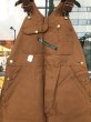 画像16: 1970'S DEADSTOCK KEY BROWN DUCK OVERALLS SIZE/36-28  (16)