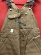 画像1: 1970'S DEADSTOCK KEY BROWN DUCK OVERALLS SIZE/36-28  (1)