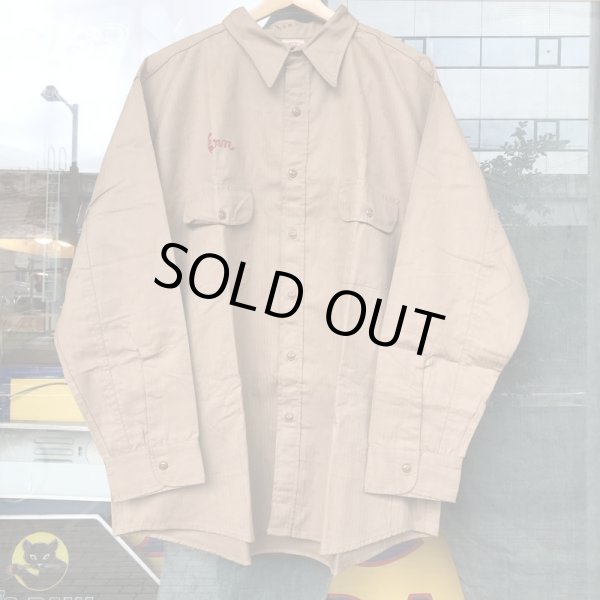 画像6: 1940'S〜 FINCK'S HBT WORK SHIRT SIZE/18, XX-LARGE (6)