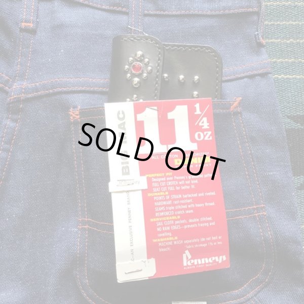 画像8: RAWHIDE STUDDED & JEWELED TRUCKERS WALLET LOT-501B/BLACK (8)