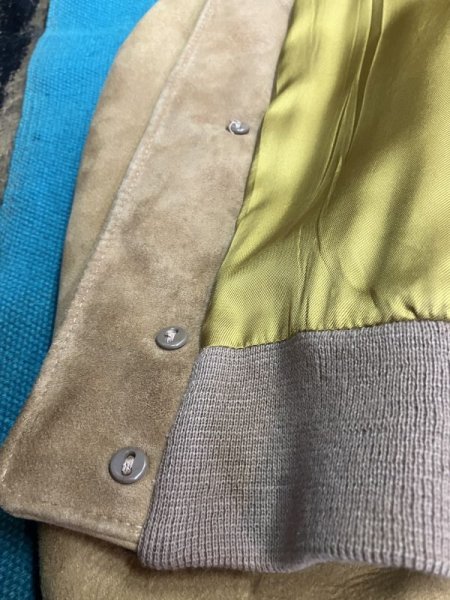 画像14: 1950'S CARIFORNIAN DEERSKIN HIDE LEATHER SPORTS JACKET/38/ビンテージ スポジャケ (14)