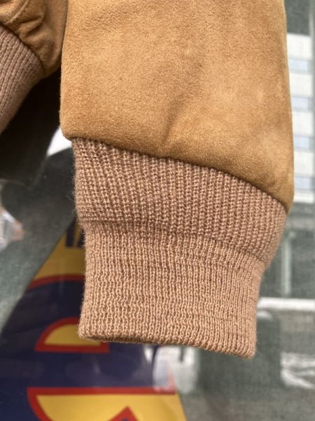 画像10: 1950'S CARIFORNIAN DEERSKIN HIDE LEATHER SPORTS JACKET/38/ビンテージ スポジャケ (10)