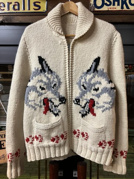 画像1: 1960'S WOLF COWICHAN SWEATER (1)