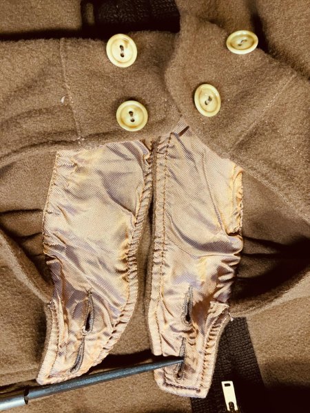 画像16: 1940'S ENGLISH KNITTING MILLS TWO-TONE RIBBED WOOL JACKET SIZE/MEDIUM (16)